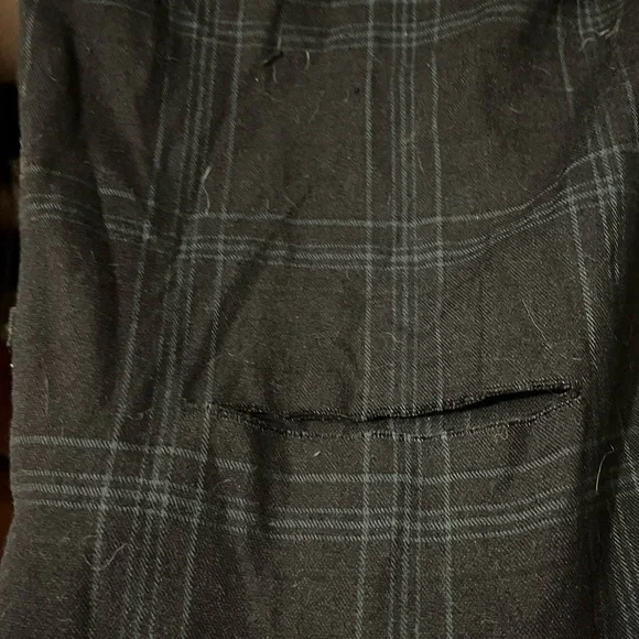Disturbia- size UK16- blu/bk tartan overalls w/pockets, zip side. EUC. - Picture 7 of 9